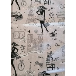 J'adore Paris fond gris